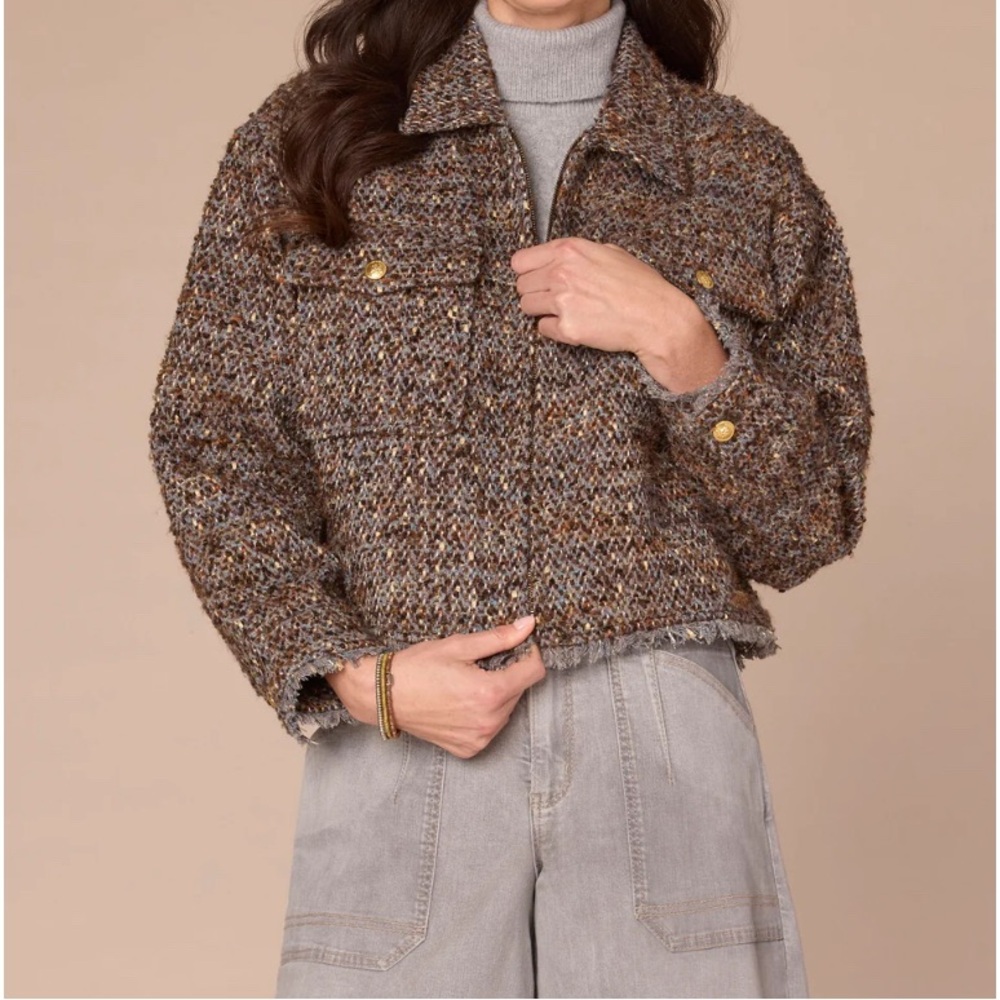 Democracy Brown Tweed Jacket